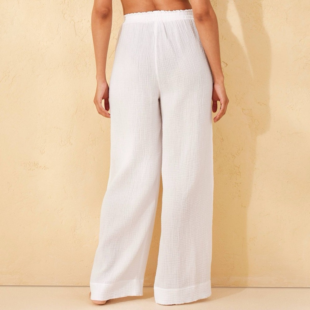 Shade & Shore White Wide-Leg Pants - Picture 2 of 2